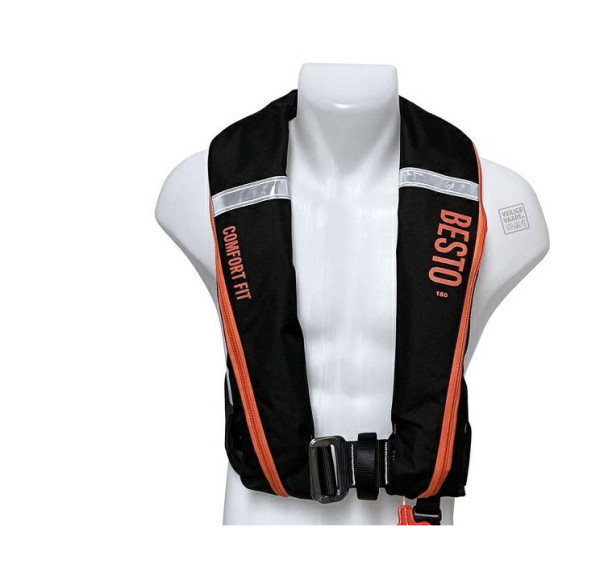 Besto Comfort fit 180N mh zwart-oranje